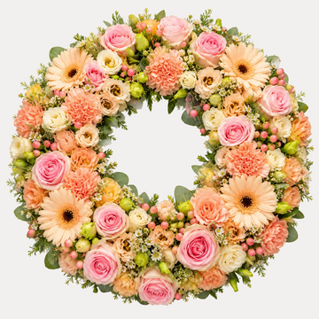 BLOMSTERKRANS - LYSERØD