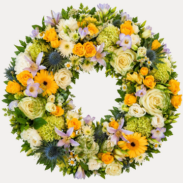 BLOMSTERKRANS - GUL