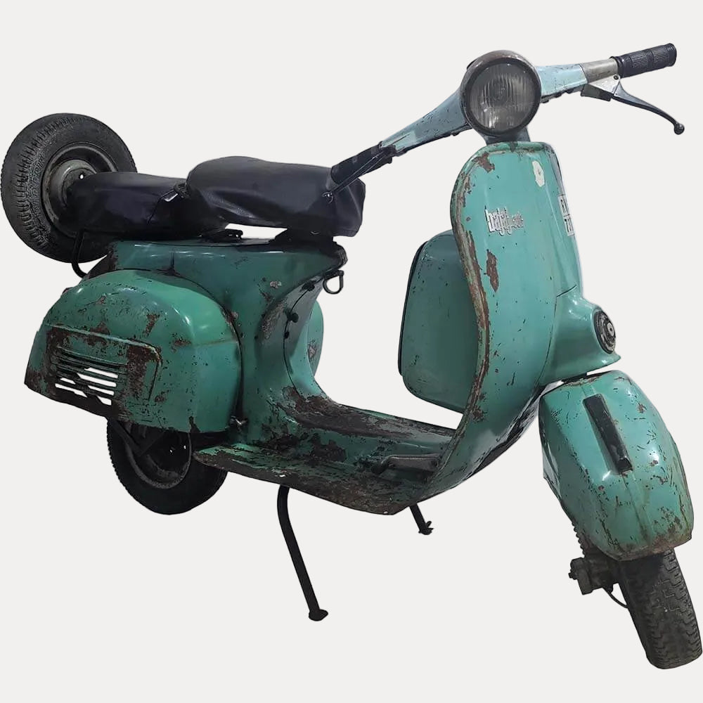 GAMMEL TURKISBLÅ SCOOTER
